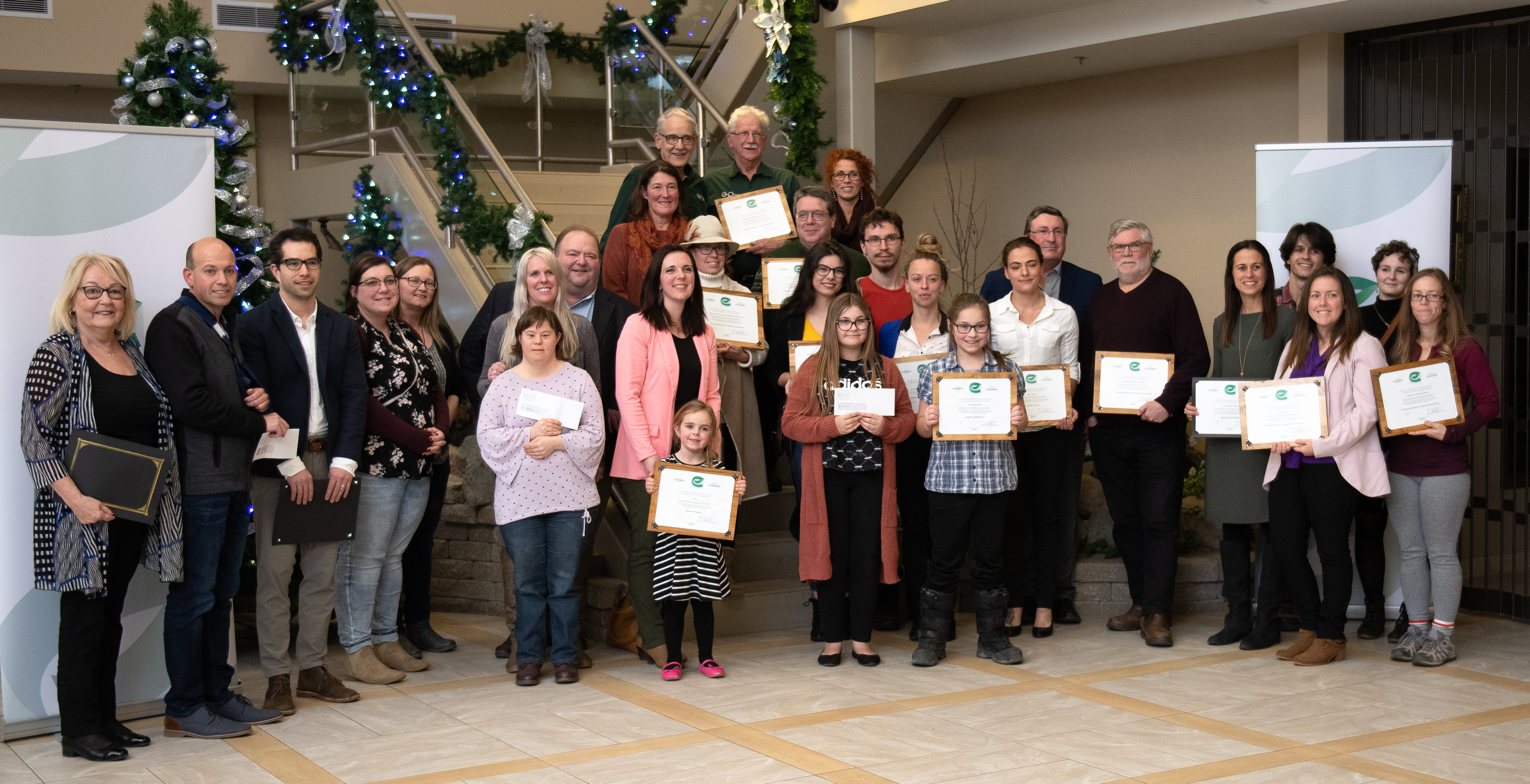 Group Photo of Eco360 Environmental Awards winners for 2019.